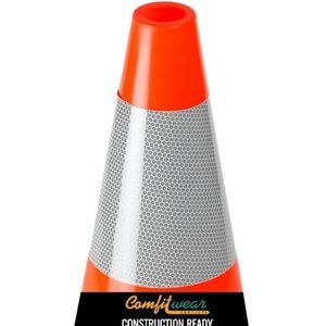 Comfitwear 18" Orange Traffic Cones 6" 3M for construction Safety (1, 18" - 6")